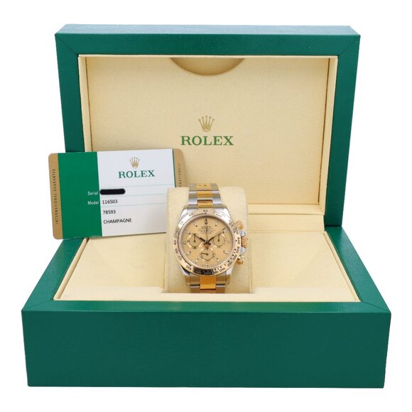 Rolex Other - B&P Rolex Daytona 116503 40mm Champagne Luminous Dial Tachymeter Bezel Oyster